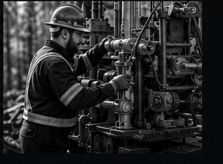Northtech driller working on equipment